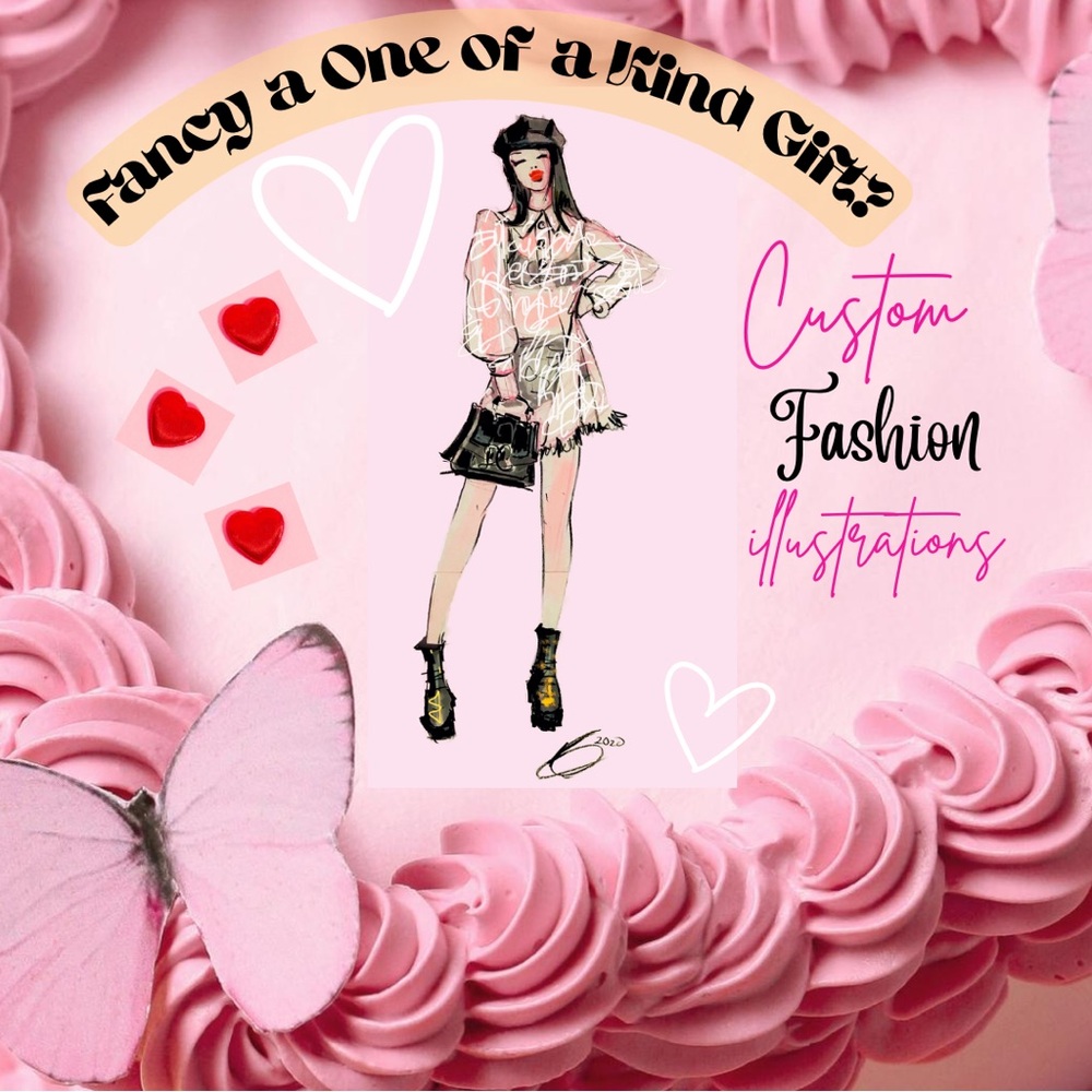 Gift Alert! Glam Custom Fashion Illustrations ✨☺️